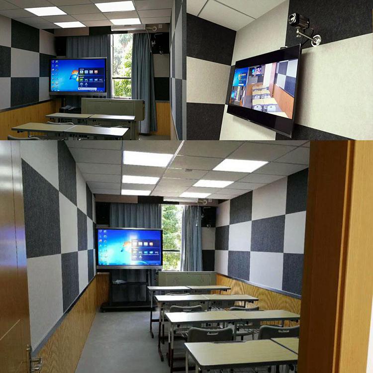 湖南岳陽學(xué)校教室聚酯纖維吸音板聲學(xué)工程