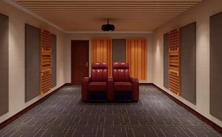 山東聊城影音室聚酯纖維吸音板聲學工程